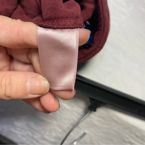 Faux Suede Leggings from Lucca Red Velvet Feel Thick Warm Mid/ High Rise Medium - Picture 5 of 14